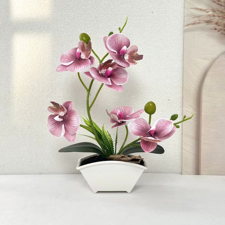 Elegant Artificial Orchid Plant for Indoor Home Decor