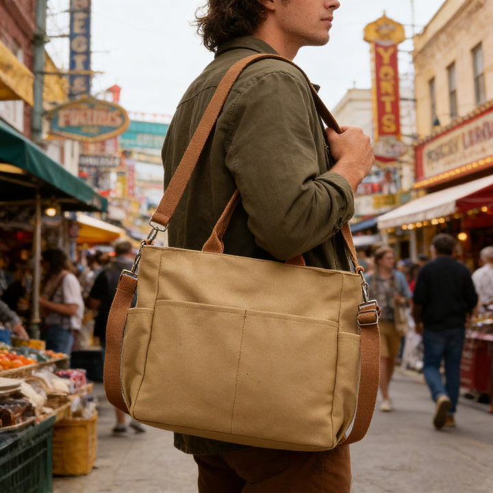 Versatile Multi-Pocket Tote Bag