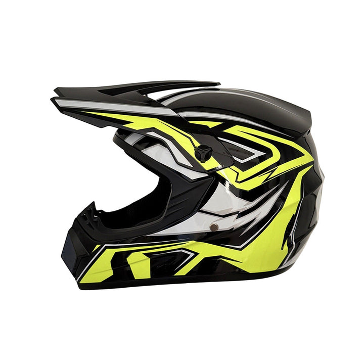 full-face motocross helmet with extended visor and reinforced chin guard Stornfield