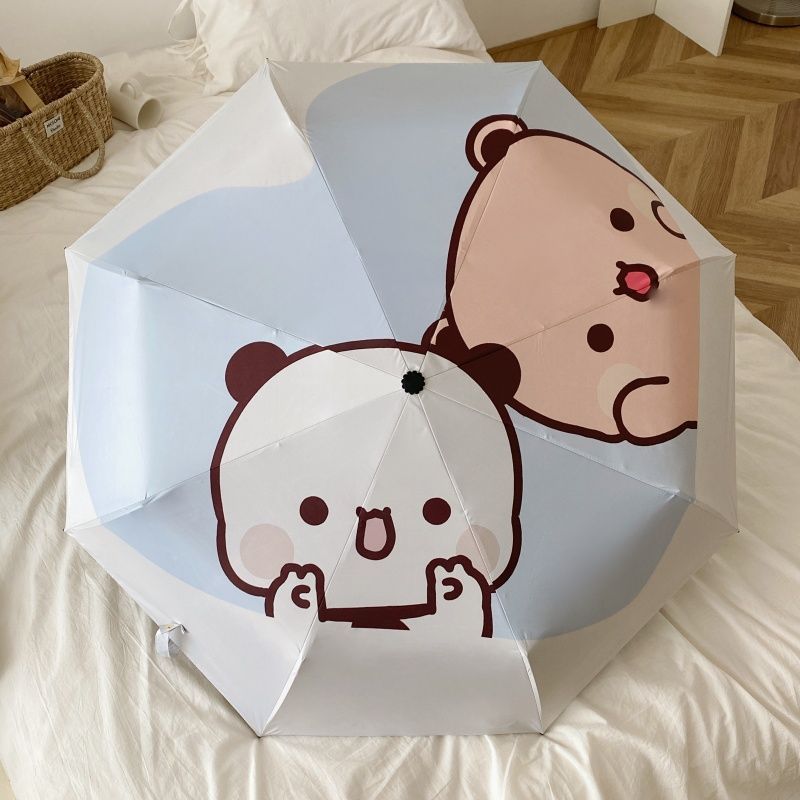 Ladies folding umbrella with playful animal motif Stornfield