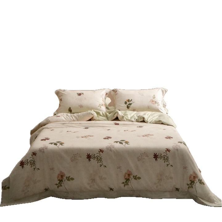 Floral Printed Cotton-Blend Duvet Cover and Sheet Set