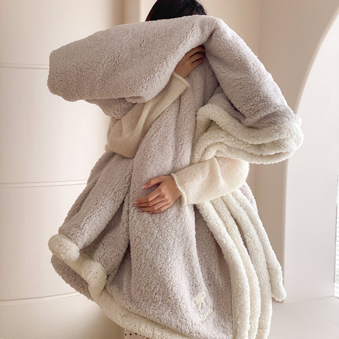 Oversized Sherpa Teddy Hooded Coat