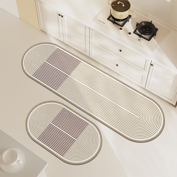 Modern Geometric Kitchen Runner Mat