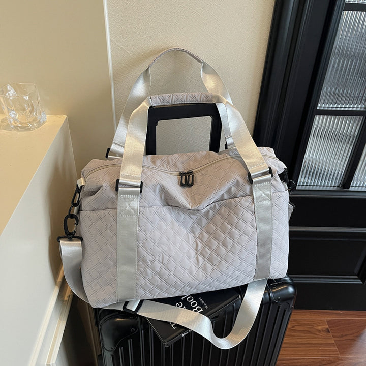 Quilted Fabric Travel Duffle Bag Stornfield