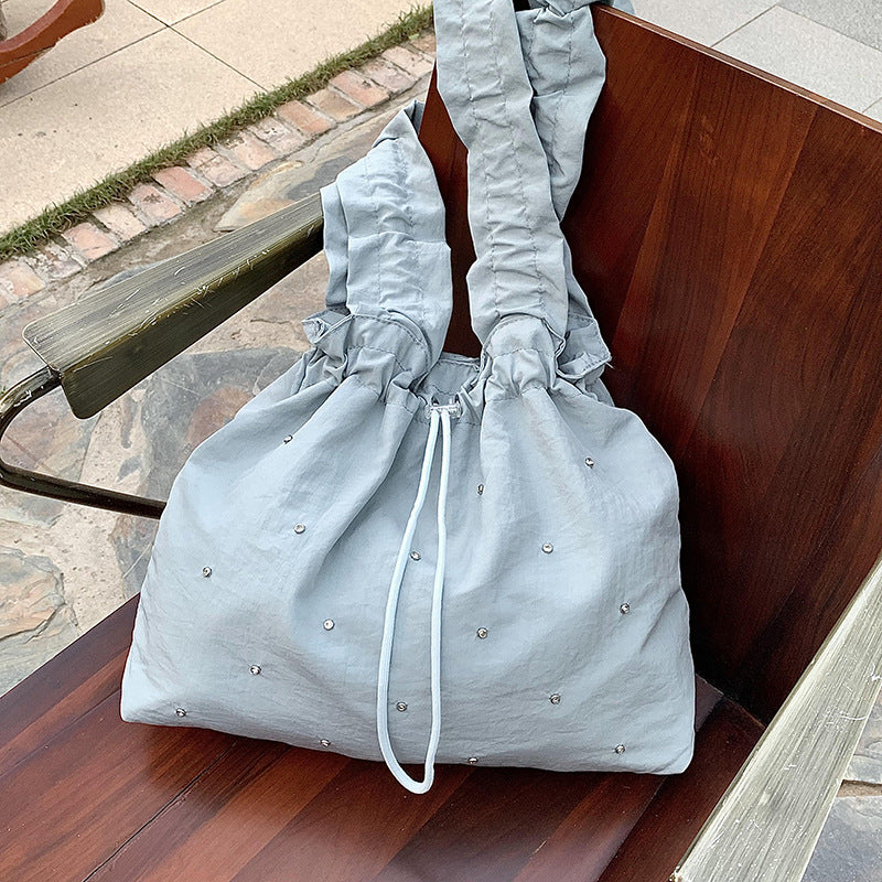 Elegant Gathered Slouchy Handbag