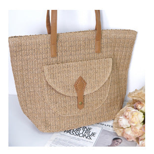 Shopping bag with magnetic closure and reinforced carrying handles Stornfield