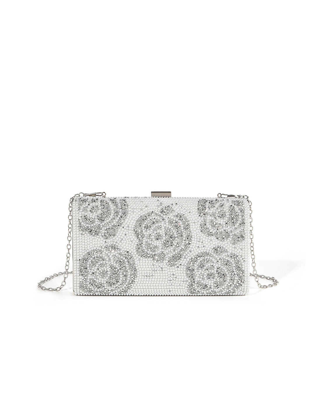 Opulent Crystal-Embellished Evening Clutch