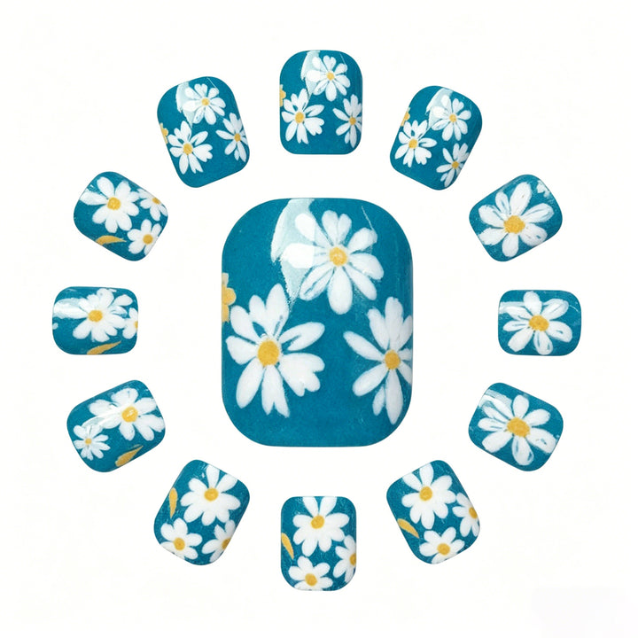 Floral Themed Pedicure Nail Art Stornfield