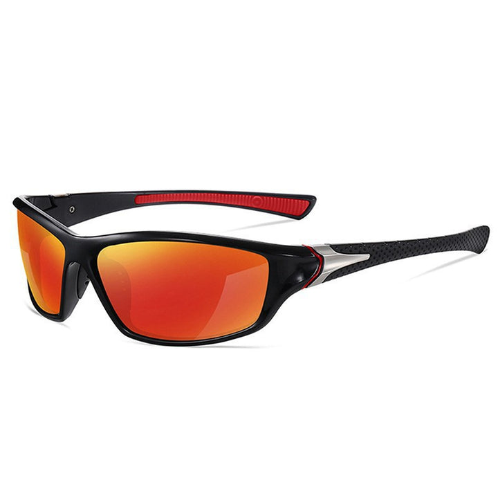 Unisex nan sporty wraparound sunglasses with polarized, shatterproof polycarbonate lenses and non-slip nose pads Stornfield