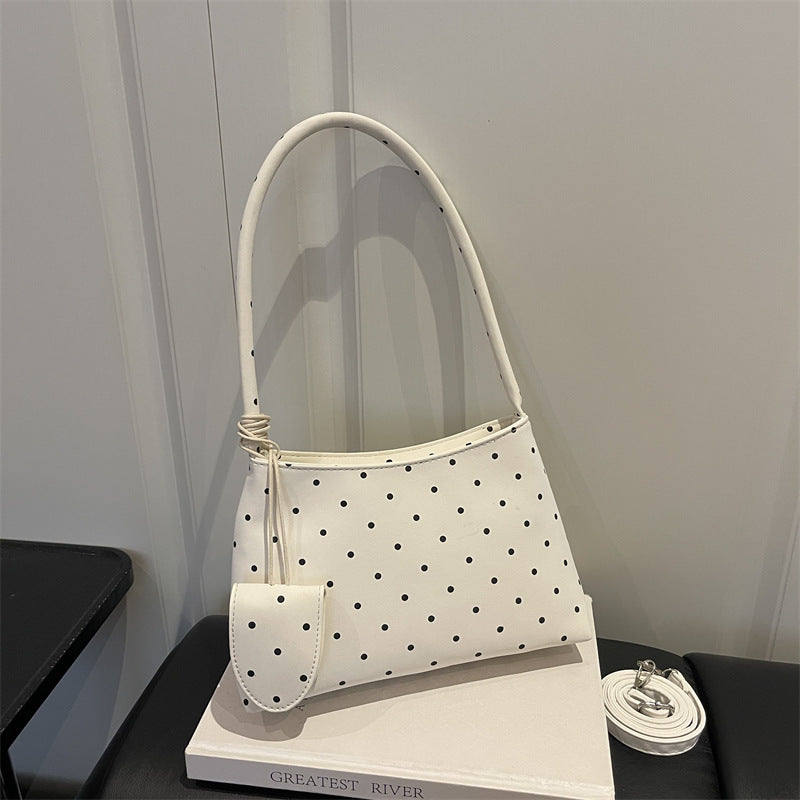 Polka Dot Shoulder Handbag