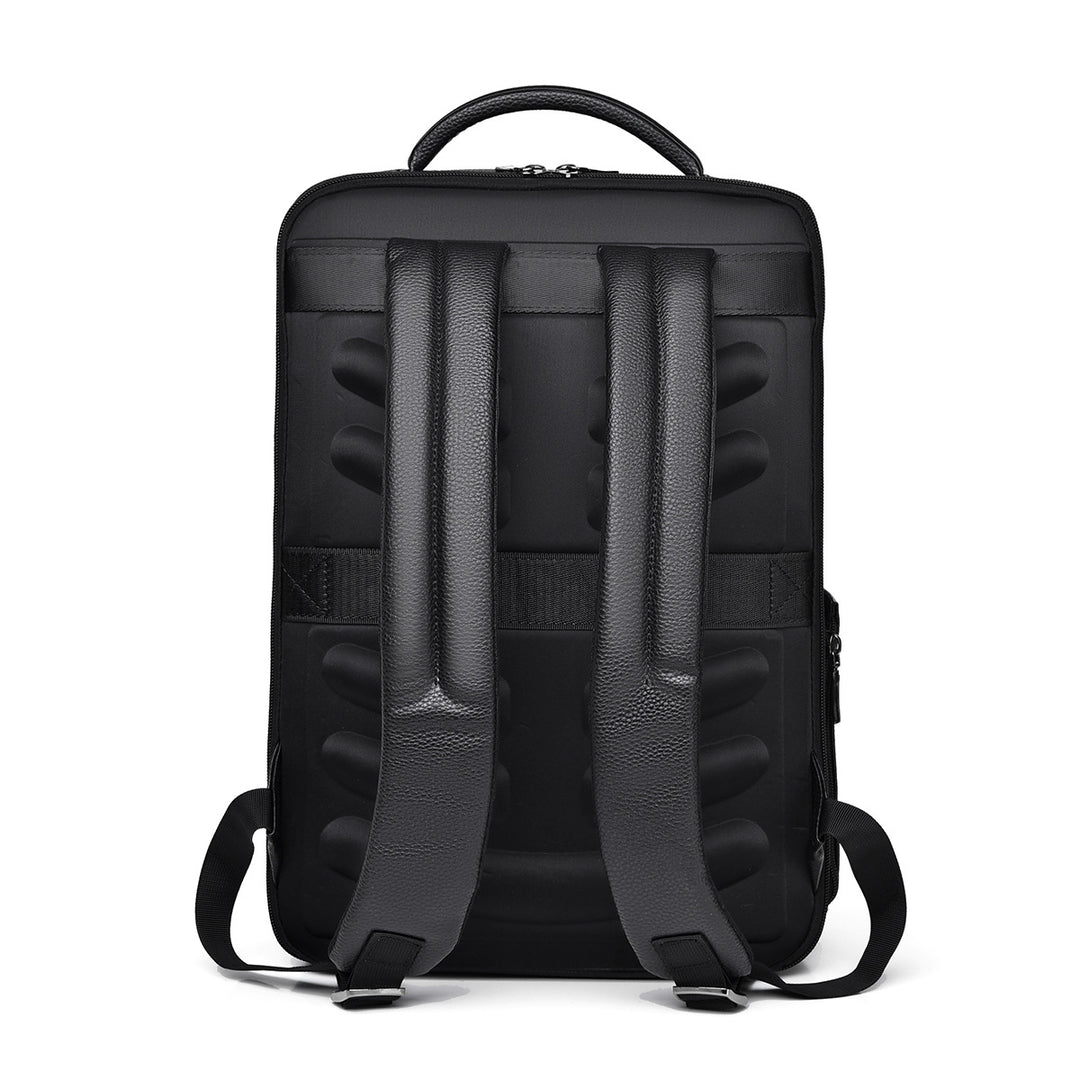 Sleek Leather Laptop Backpack Stornfield