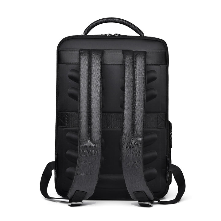 Sleek Leather Laptop Backpack Stornfield