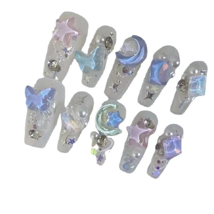 Artistic 3D Butterfly Press-On Nail Set Stornfield