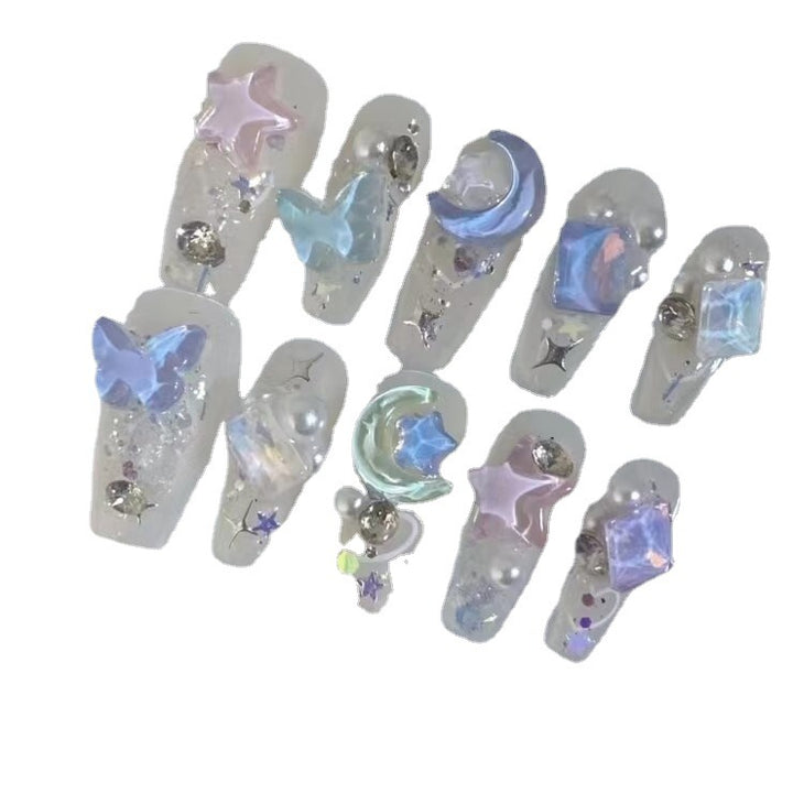 Artistic 3D Butterfly Press-On Nail Set Stornfield