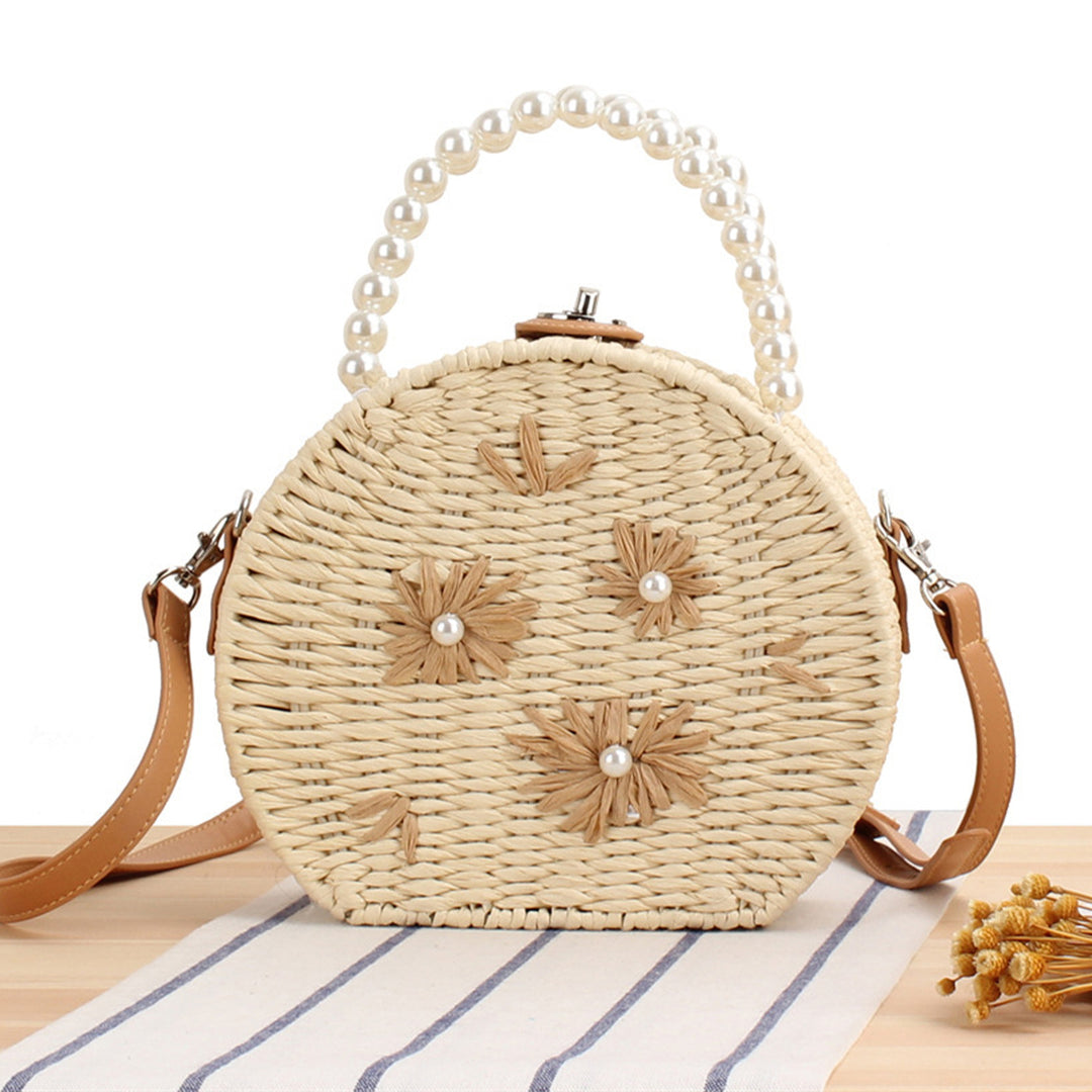Round base bag with pearl decoration Stornfield