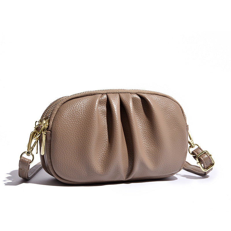 Pleated Crossbody Purse