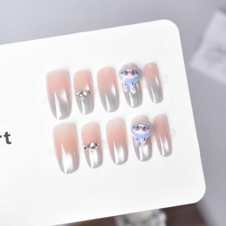 Premium Jellyfish-Themed Press-On Nail Set Stornfield