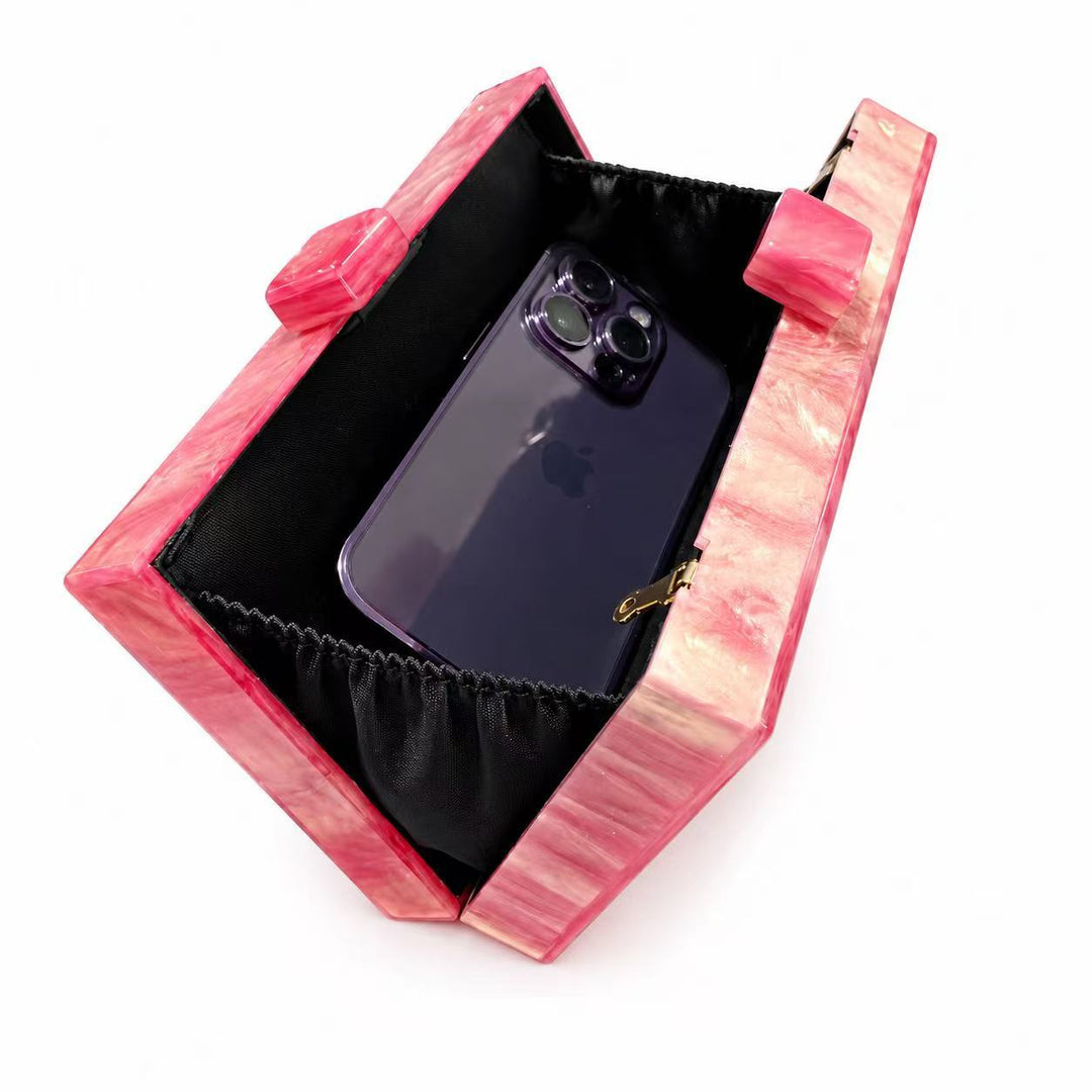 Artistic Acrylic Clutch