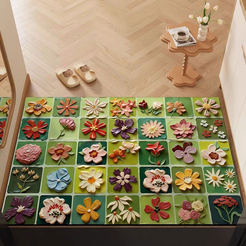 Floral Decorative Area Mat