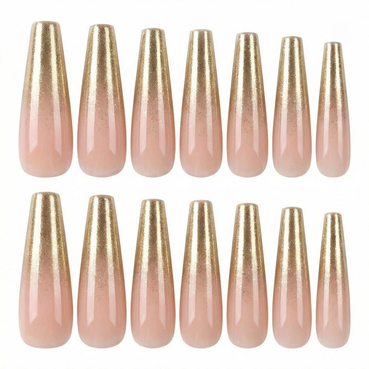 Artificial nails with elegant glitter gradient Stornfield