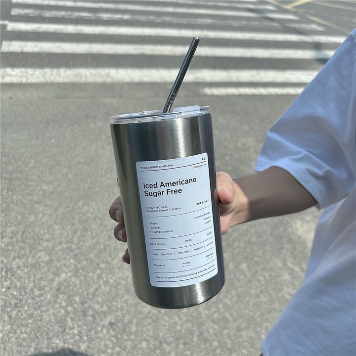 Women's insulated cup with secure lid and practical straw Stornfield