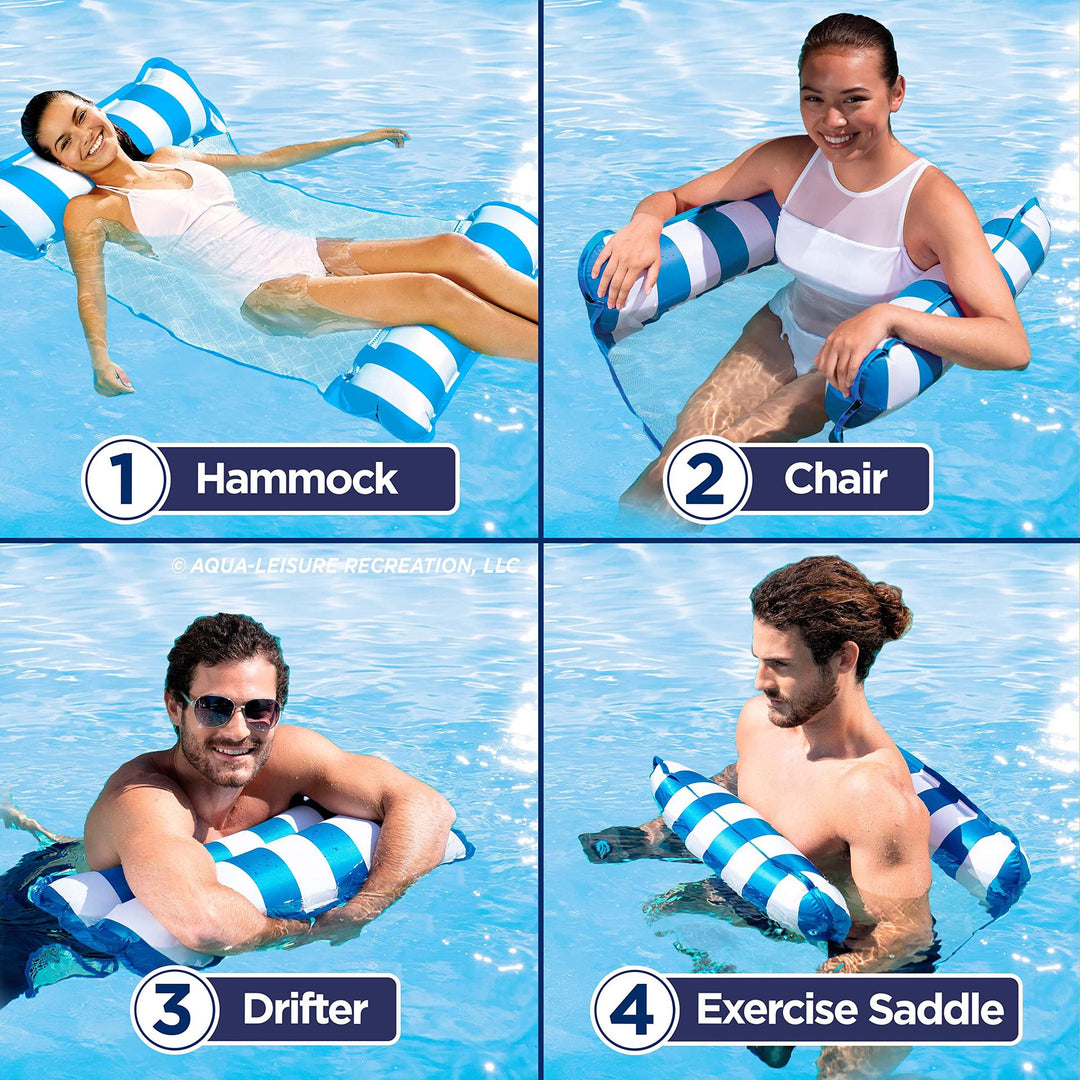 Unisex Inflatable Water Lounger with Net Structure Stornfield
