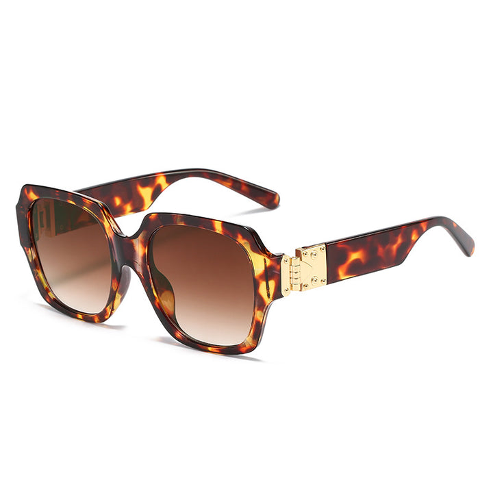 Women's fashionable oversized sunglasses with luxurious metal elements Stornfield