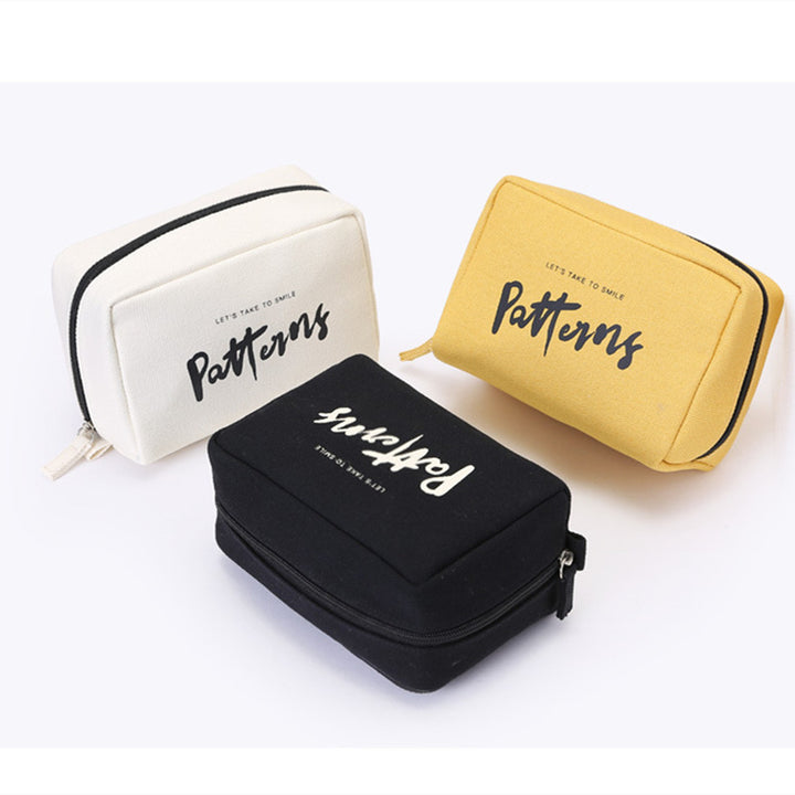 Canvas Cosmetic Storage Pouch