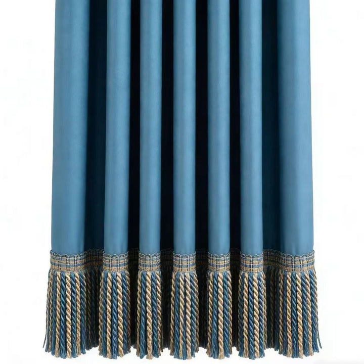 Noble curtain with fringe trim Stornfield