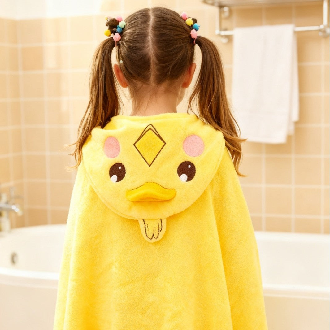 Cozy bath wrap blanket with animal duck hood design Stornfield