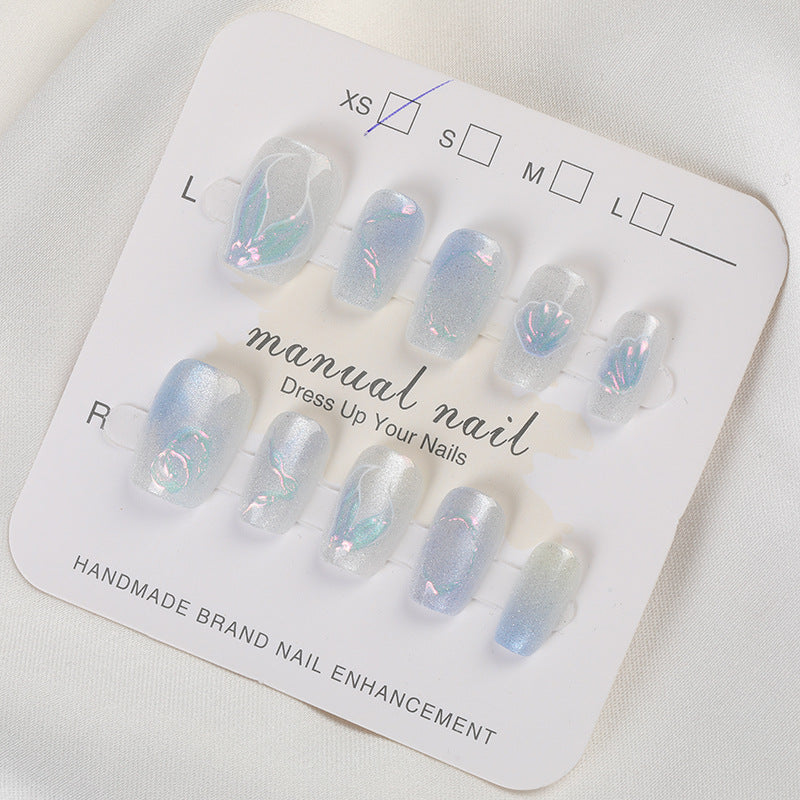 Handmade Decorative Press-On Nail Set Stornfield