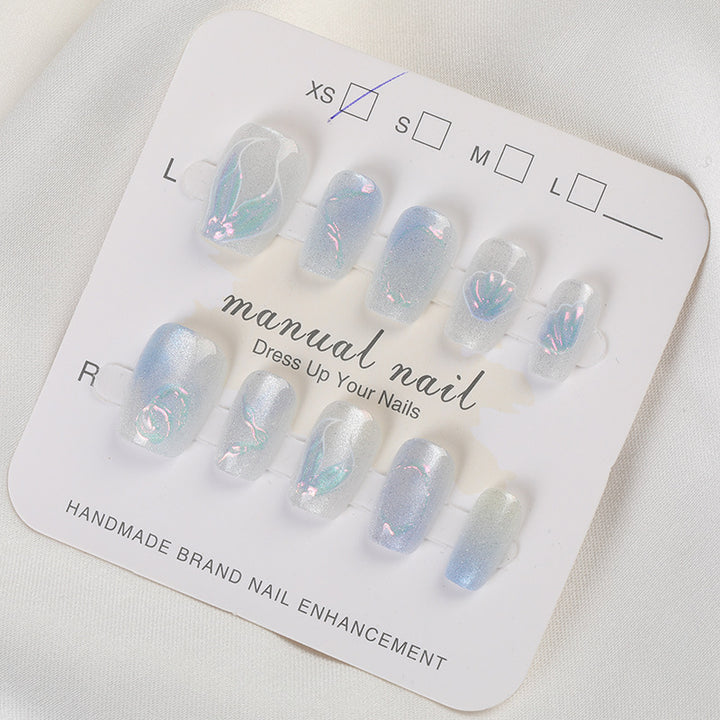 Handmade Decorative Press-On Nail Set Stornfield