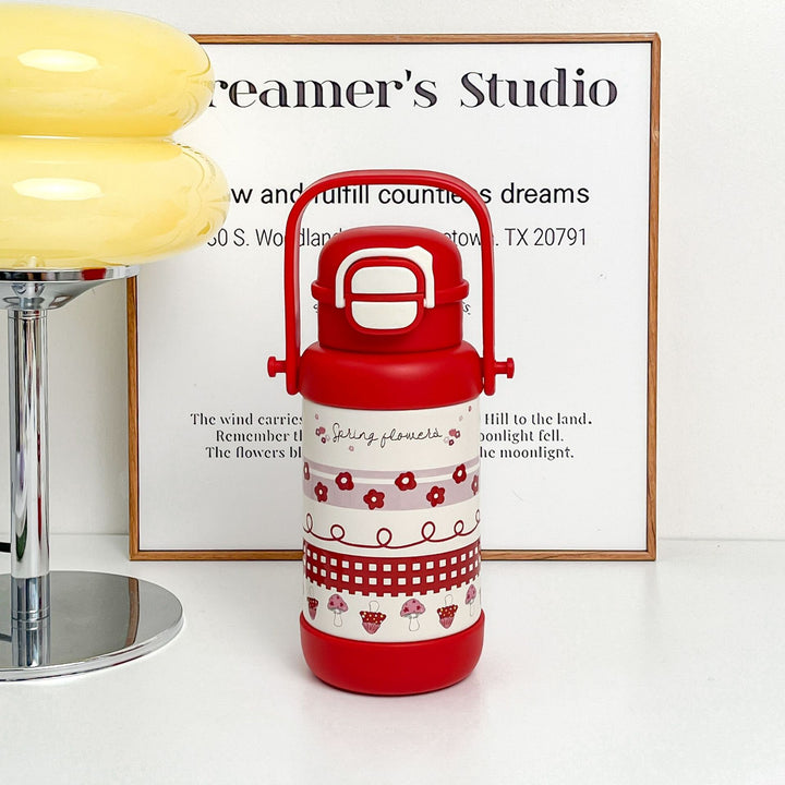 Women Insulated Drinking Bottle with Practical Carry Handle and Cute Design Stornfield