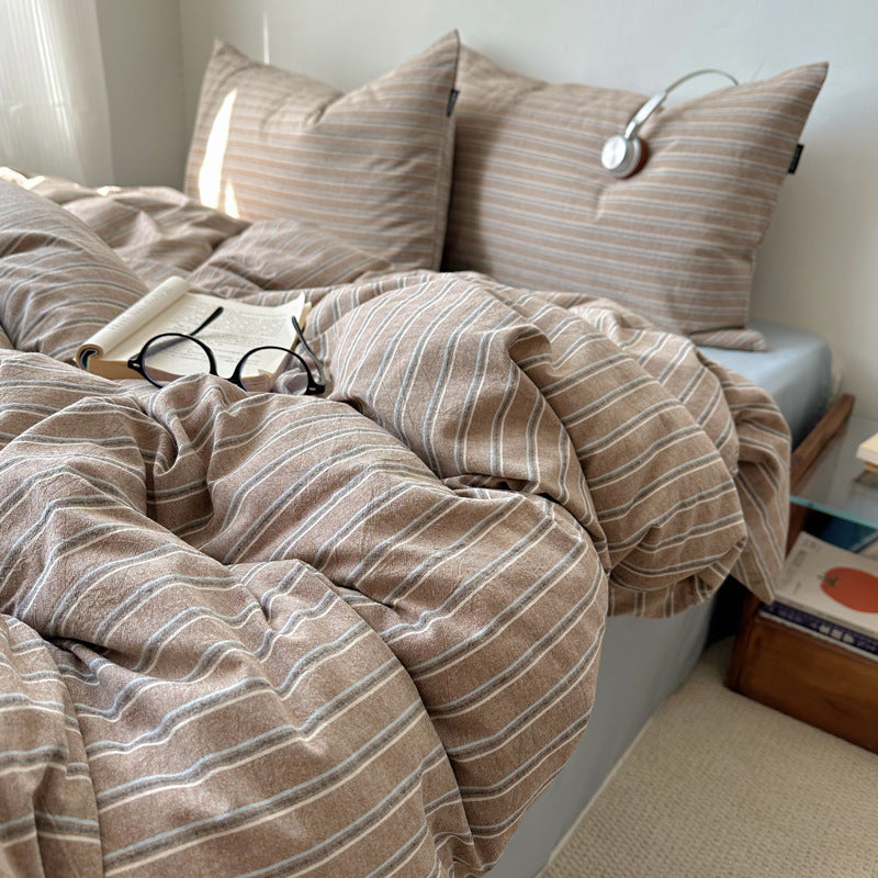 Cozy Gingham Duvet Cover Set