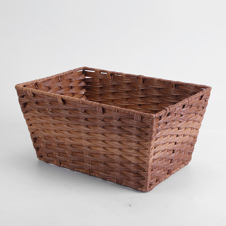 Women's Rectangular Storage Basket with Woven Structure Stornfield
