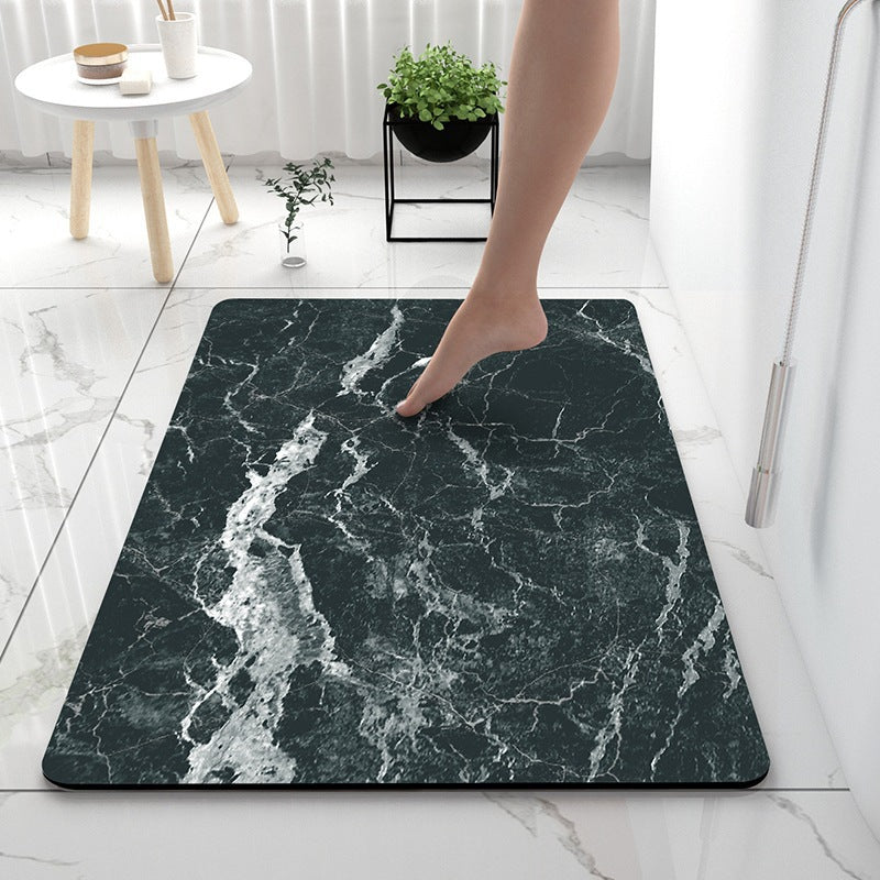 Soft Textured Abstract Bath Mat