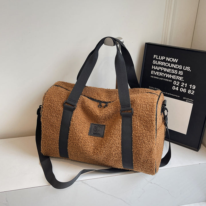 Cozy Fleece-Lined Travel Duffle Bag Stornfield