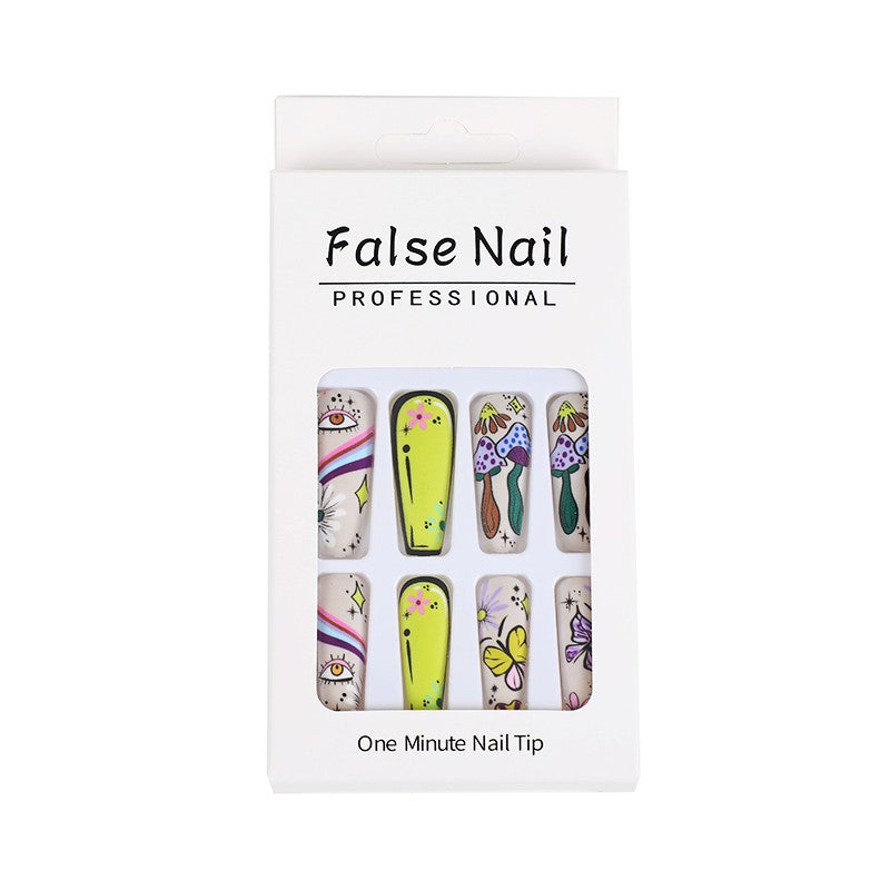 Artificial nails in creative flower design Stornfield