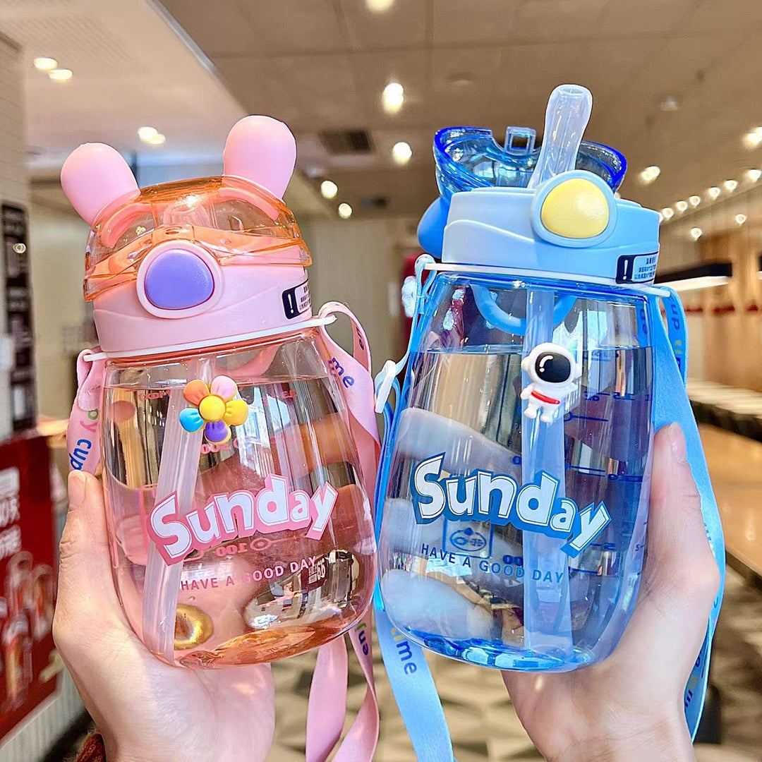 Ladies Animal-Friendly Water Bottle with Practical Straw Stornfield