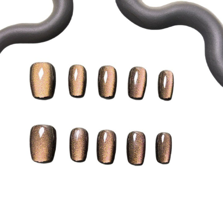 Artificial nails with shimmering metallic finish Stornfield