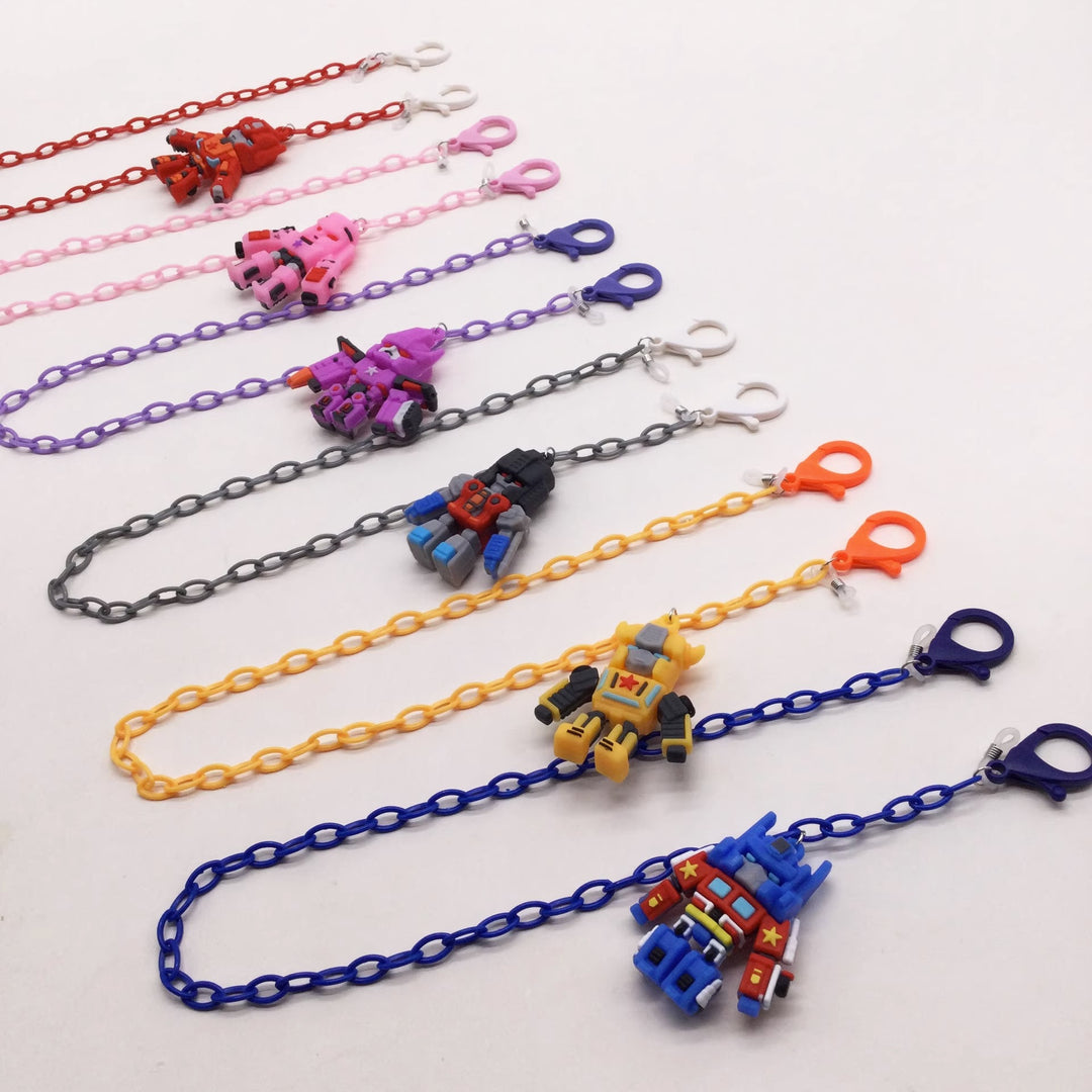 Playful glasses holder chain with robot motif Stornfield
