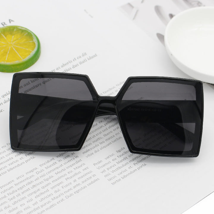 Women's Fashion Oversized Sunglasses with Angular Design Stornfield