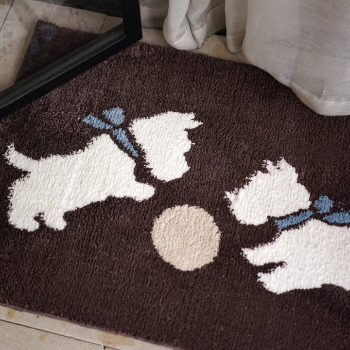 Playful Dog-Themed Area Rug