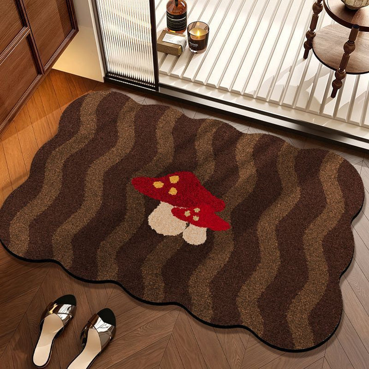 Mushroom-Themed Decorative Floor Mat
