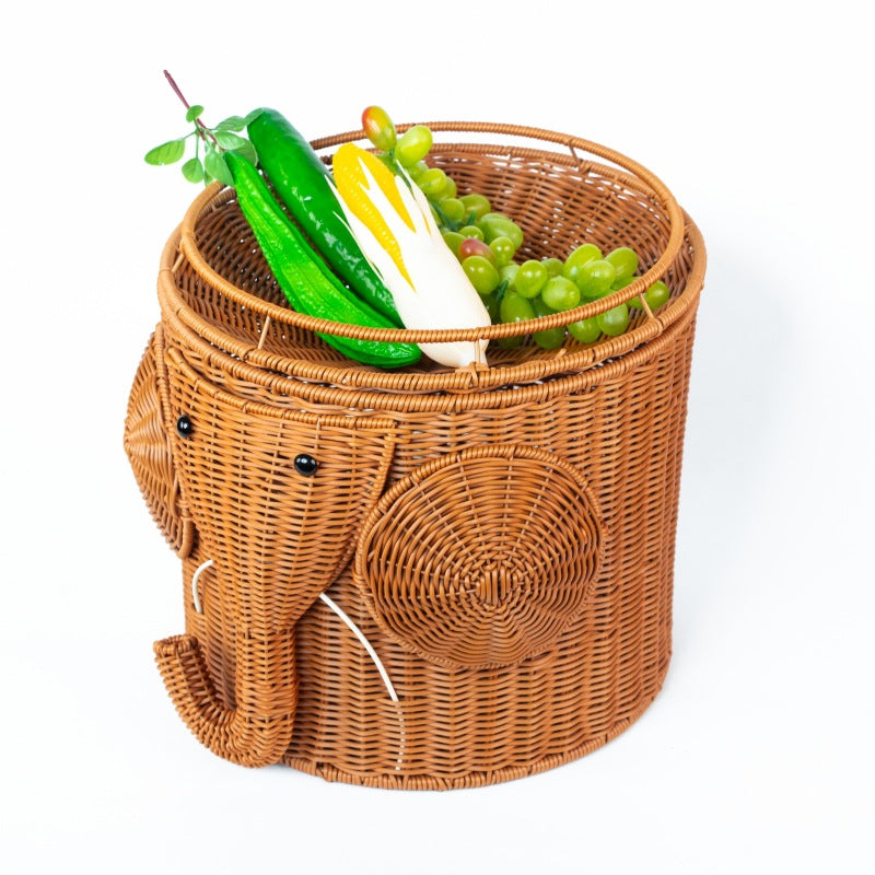 Women Playful Elephant Basket Stornfield