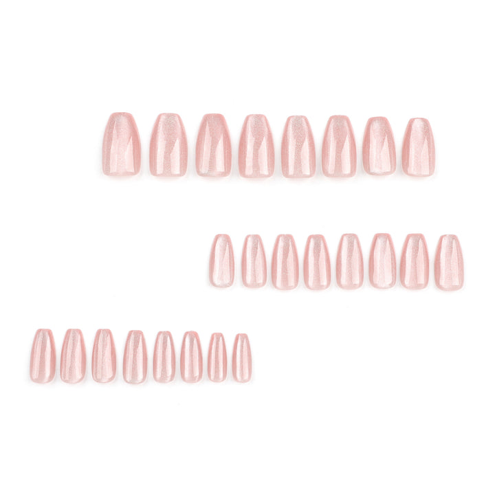 Glamorous artificial nails with glitter and ombre design Stornfield