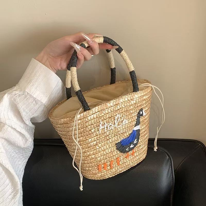 Handcrafted bag with creative animal embroidery Stornfield