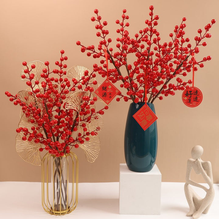 Lifelike Floral Arrangement in Elegant Vase