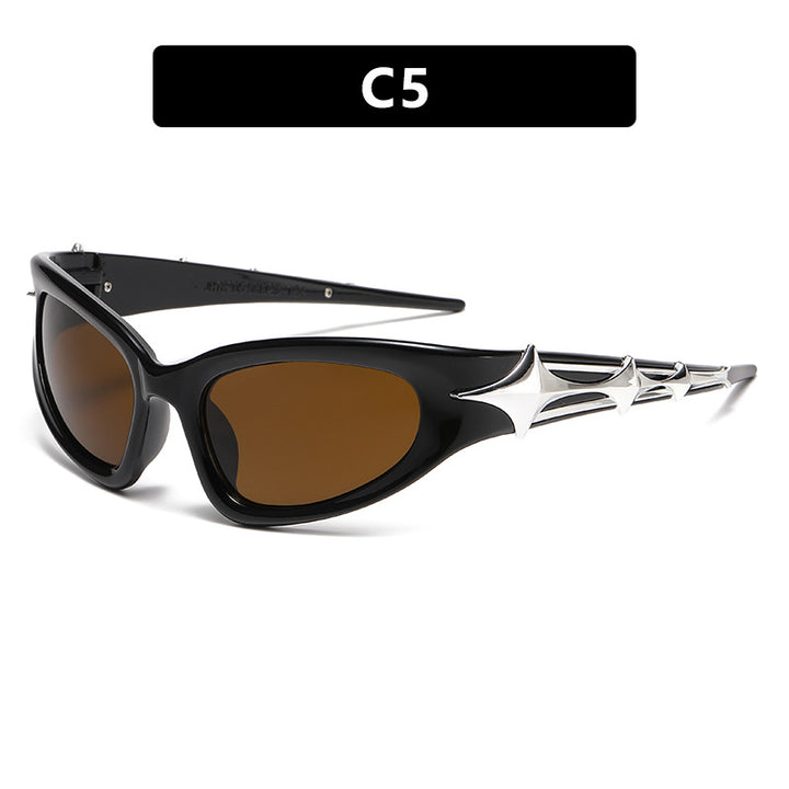 Women futuristic sunglasses with unique star design Stornfield