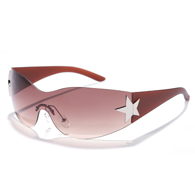 Women's futuristic design sunglasses with unique accents Stornfield